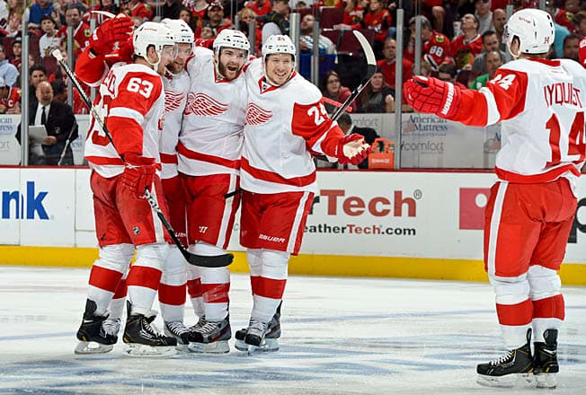 Joakim Andersson (63), Damien Brunner (24) and Gustav Nyquist are among Detroit's nice surprises.